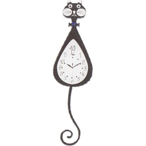 1:12 Dollhouse Miniature Cartoon Aquirrel Wall Clock Doll House Decor Toy