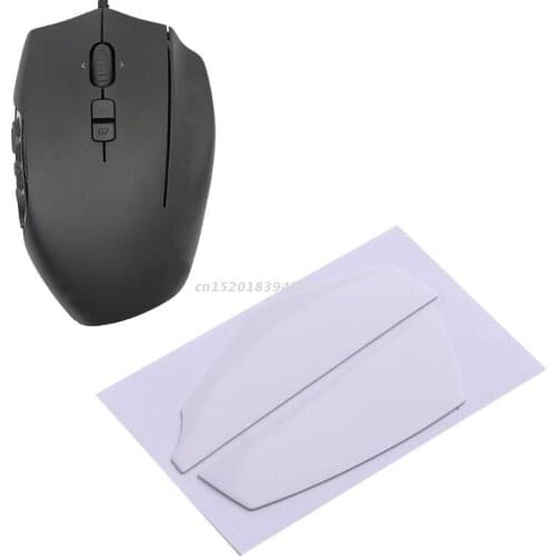 1Set Mouse Feet Mouse Skates Stickers Pad Rounded Glides Curved Edges Mouse Feet Replacement for logitech G600 Mouse