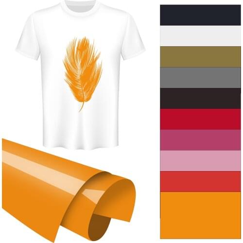 1 Roll 20cmx25cm Vinyl Heat Transfer Iron On DIY Garment Film Cricut Silhouette Paper Art