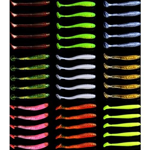 10pcs/lot Wobblers Soft Bait Saturn Worm 0.6g 4.5cm Swimbaits Silicone Soft Lure Carp Artificial Soft Lures for Fishing Peche
