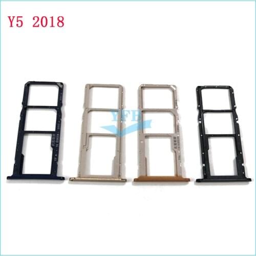 For Huawei Y5 2019 Sim Card Tray Adapter Micro SIM Card SD Reader Holder Replacement