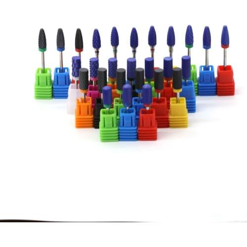 10PCS/Bag Ceramic Nail Drill Bit For Electric Manicure Machine Accessories Nail Art Tools Electric Manicure Cutter Nail Drill