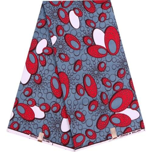 2019 Beautiful Pattern Print Polyester Top Quality African Ankara Veritable Best Real Wax Sewing Material Fabric 6 Yards