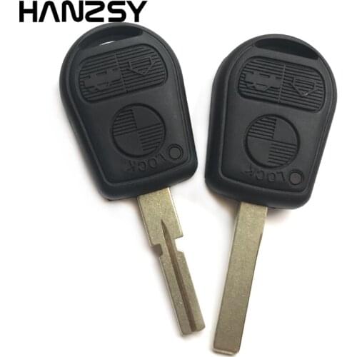 3 Button Remote key Shell For BMW E39 E36 E31 E32 E38 Replacement Smart key Fob Auto key Case Cover Uncut Blade