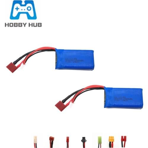7.4V 2500mAh 903048 2S Lipo Battery For WLtoys 144001 A959-B A969-B A979-B K929-B RC Car Drone Spare Parts 7.4v Battery 1-10pcs