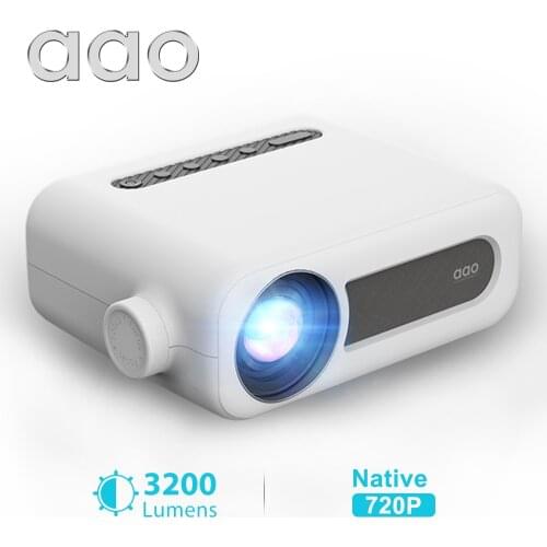 AAO YG330 Mini Projector for 1080P Full HD Video Portable Beamer Home Theater Smart Phone Airplay Miracast 5G WiFi Projector