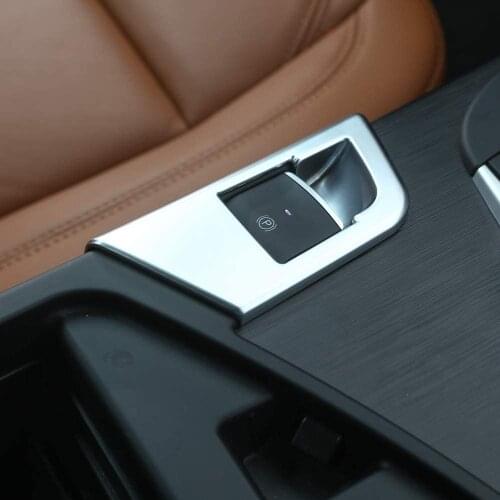 ABS Chromed Electronic Handbrake Button Decoration Cover Trim 1pc For Alfa Romeo Giulia 2017 2018 2019 For Left Drive