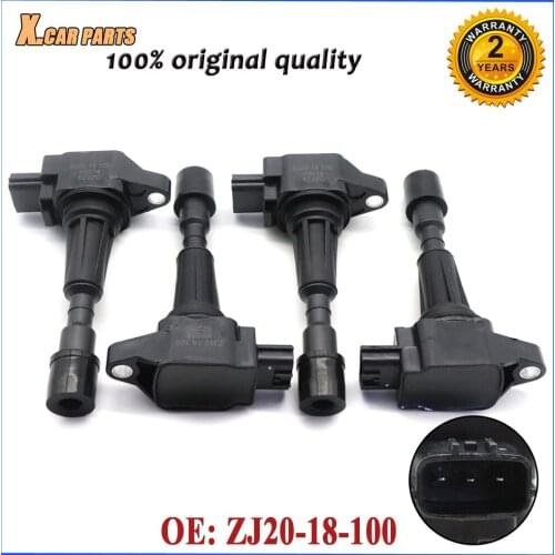 Car Ignition Coil For Mazda 2 1.5L-L4 ZJ20-18-100A For Mazda 3 1.4L 1.6L 2011 2012 2013 2014 2015 ZJ2018100A 2505-484821 UF-655