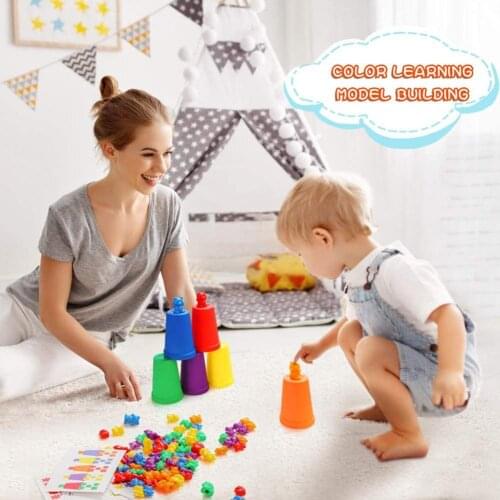 Bear Weights Set Counting Learning Funny Montessori Teaching Aids Early Education Toy for Toddlers