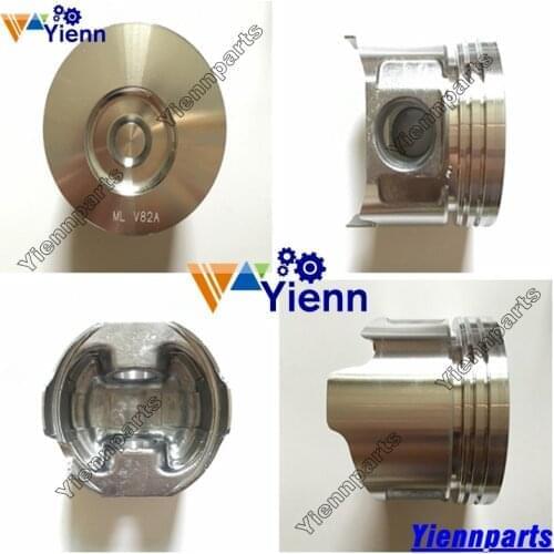 3TNA82 Piston Kit With Pin Clips For Yanmar Excavator Engine Parts