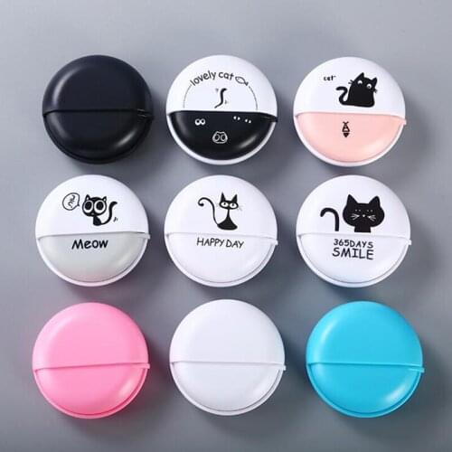 Headphone Cable Box Round Headphone Storage Box Rotating Cover Earphone Container Home Accessories Cute Data Line Box Case