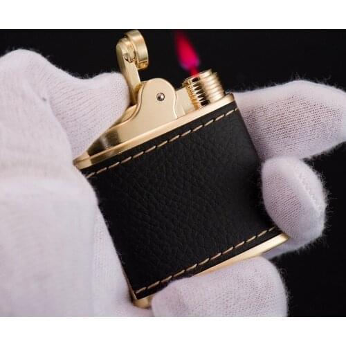 Honest Luxury Metal Torch Windproof Butane Gas Lighter with Ashtray Cigarette Accessories