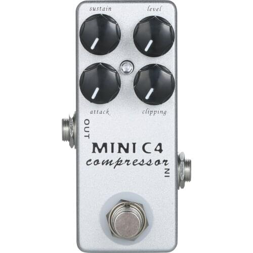 MOSKY MINI C4 Compressor Guitar Effect Pedal with True Bypass for Electric Guitar Bass Effect Pedal Parts & Accessories