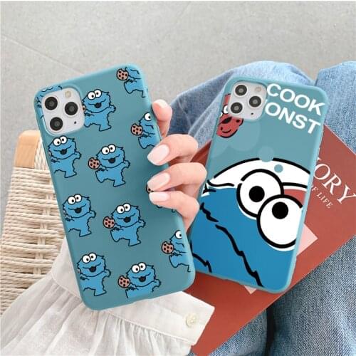 Cartoon Cute Little Monster Phone Case For iPhone 12 11 Pro MAX X XR XS Max 7 8 Plus SE2020 Mini Soft Silicone Matte Fundas Cell