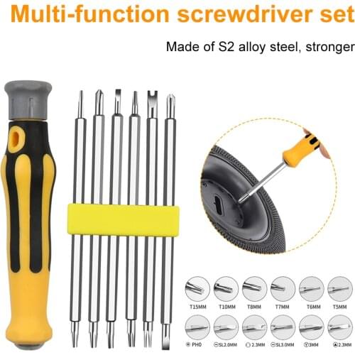 7 PCS Multifunctional Mini Magnetic Screwdriver Bit Set Daily Digital Electrical Appliance Maintenance Essential Tool Set