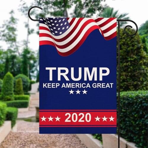 New Great American President Donald Trump 2020 Flag Double Sided Fabric US Election Outdoor Decoration for Yard Garden Home