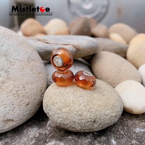 Mistletoe 925 Sterling Silver Faceted Fine Natural Honey Citrine Stone Bead Jewelry