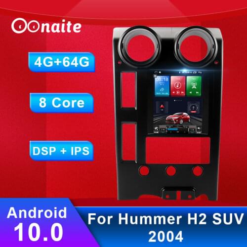 Oonaite For Hummer H2 2004 9.66/9.7 Inch Video BT Player GPS Navigation Car Stereo Radio DVD Multimedia Player