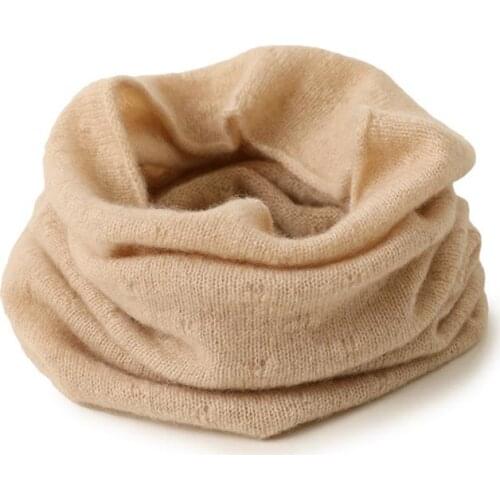 Autumn Winter Lady Knit Thin Cashmere Chicken Claw Pattern Neck Cover Warm Scarf Small Bib