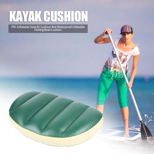 PVC Portable Inflatable Seat Air Cushion Durable Outdoor Fishing Boat Kayak Cushion Soft Non-slip Stable Boat Seat