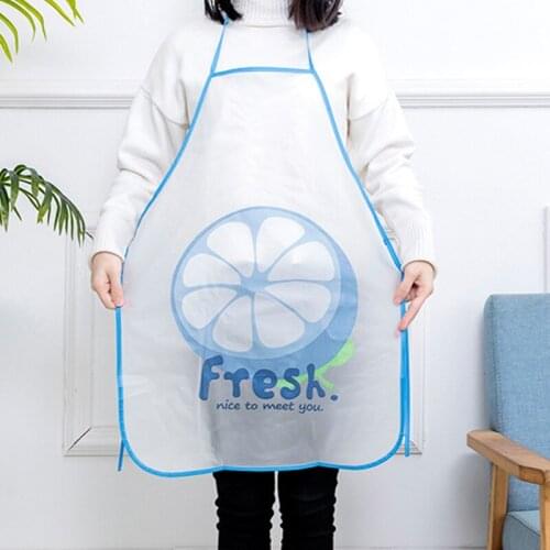 Portable cartoon fruit waterproof Anti-oil apron for household kitchen Aprons Cooking Waist Bib Home Accessories