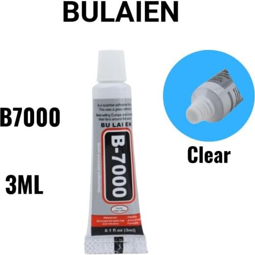 Bulaien B7000 3ML Clear Contact Phone Repair Adhesive Universal Glass Plastic Leather Wood Glue With Precision Applicator Tip