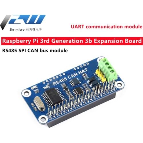 Raspberry Pi 3 4 B + Zero W H Accessories 3B Expansion Board RS485 SPI Can Bus Module UART Communication Module