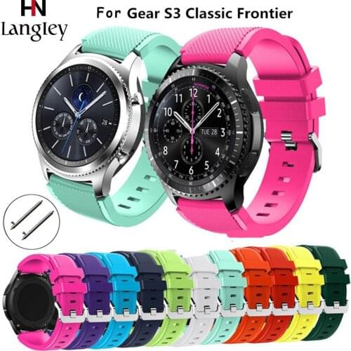22mm Width 18 Colors Quick Release Silicone Watchband For Samsung Gear S3 For Galaxy Watch 46mm Huawei Watch 2 Pro/ GT Straps
