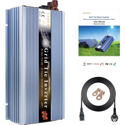 1300W Grid Tie Solar Inverter, Input 18V, 30V,36VDC, Max 1500W solar or wind power, MPPT function, high quality, free shipping