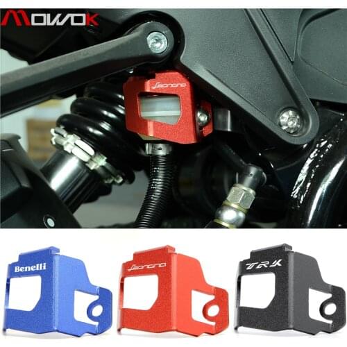 For Benelli 752S Leoncino 250 TNT 302S BN302 Motorcycle Rear Brake Pump Fluid Tank Reservoir Guard Protector Cover OIL CUP