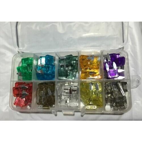 100pc 1A,2A,3A,5A,7.5A,10A,15A,20A,25A,30A MINI Blade Fuse Assortment Auto Car Motorcycle SUV FUSES Kit APM ATM