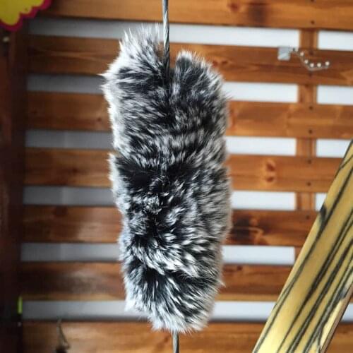 Free Shipping, 4 Pair Rabbit Hair Bowstring Shock Absorber Damper Bow Sliencer Stabilizer for Compound Recurve Bow Hunting