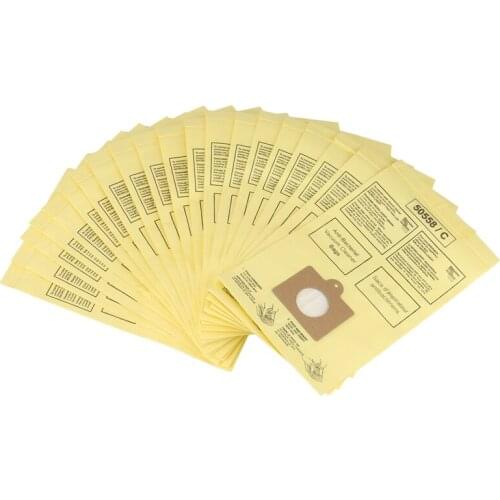 20 Pack Filtration Canister Vacuum Bags for Kenmore Style Q C 5055 50557 50558 50104,Panasonic C-5 C-18 Vacuum Parts