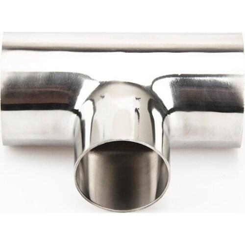 45mm x 25mm x 45mm OD 304 Stainless Steel Sanitary Weld Tee Connector Pipe Fitting For Home Brew Homebrew