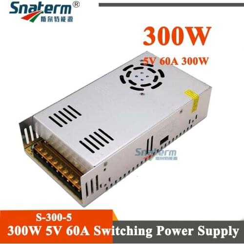 5V 60A switching power supply 5V 300W billboard outdoor electronic monochrome full color display power supply S-300-5