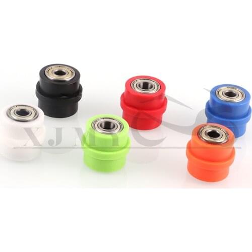 6 Colors 8/10mm Concave Drive Chain Tensioner Pulley Roller Slider Wheel Guide For Dirt Street Bike Motorcycle Motocross