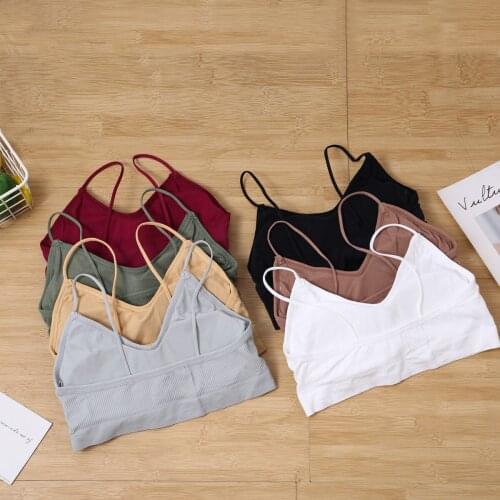 2020 new arrival Elastic Gathering Bralette Push Up Bra Summer Anti-light Korean Style Wild Bra Tube Top Sexy No Rims Bra