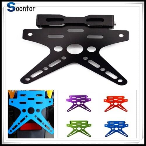 Motorcycle License Holder Mount Bracket Adjusted Registration Number Plate FOR KTM 530EXC EXCR XCRW XCW FREERIDE 250R 350 144SX