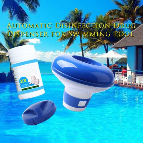 Swimming Tablet Pool Cleaner Dispenser Adjustable Disinfection Cleaning Plastic Pool Pills Chlorine Cleaning Spa Pool Hot Tub