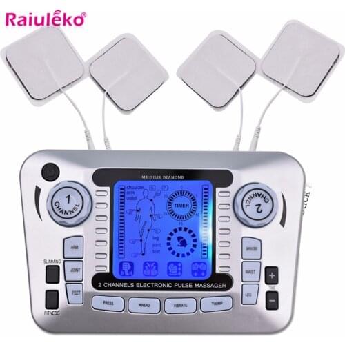 EMS Body Electrical Muscle Stimulator Tens Machine Acupuncture Slimming Massager Unit for Pain Relief Pulse Massage Health Care