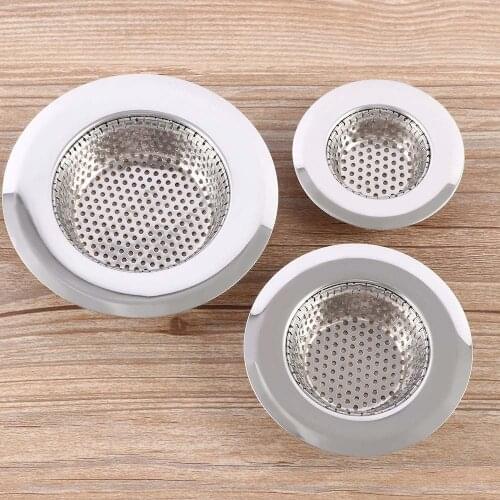 Kitchen Fine Stainless Steel Sink Filter Preventing Pool Bath Sewer Drain Intervals Plug Garbage Network Slag Strainer