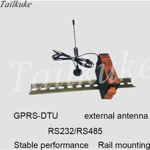 GPRS DTU Industrial Series Transmission Module RS485 232 Rail Installation Transparent Transmission