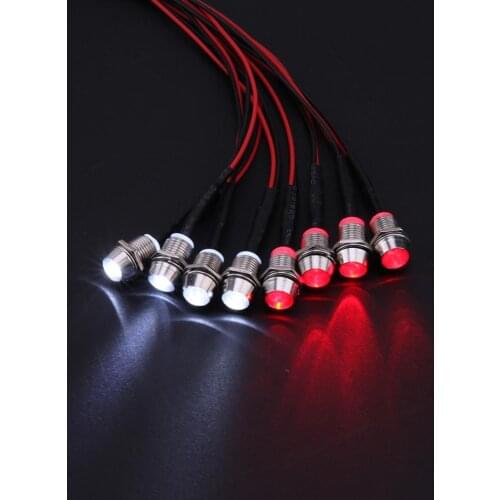 8 Leds RC LED Light Kit for 1/10 RC Car Truck Crawler RC Model Drift Car Headlight Taillight TRAXXAS HSP HPI REDCAT Axial