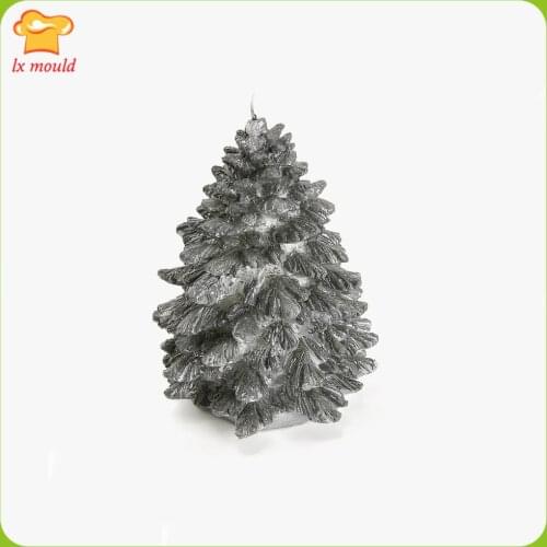 LX MOULD New Christmas Cedar Mold Aromatherapy Gypsum Molds Candle