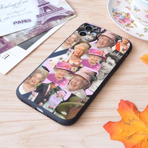 For iPhone Hrh Queen Elizabeth Ii Print Soft Matt Apple iPhone Case