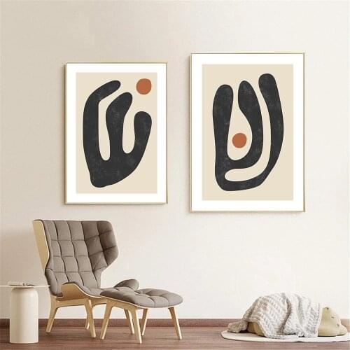 Retro Matisse Wall Art Posters And Prints Abstract Sun Canvas Painting Vintage Poster Nordic Wall Pictures For Living Room Decor