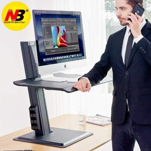 NB BT15 Aluminum Alloy Laptop Computer Desk Ergonomic Sit Stand Workstation Free Lifting Laptop Cooling Load 11kgs