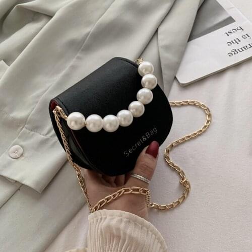2021 New Small Bag pearl crossbody bag Bag Jane Chain Bead Crossbody Handbag Purses Designer Bags Luxury Cross Body Bag Woman Li