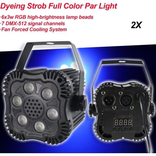 2Pcs/Lot NEW LED Disco Ball Party Light 30W LED Wash Spot 2IN1 Par Light For Birthday Decorations Home DJ Club Bar Lights