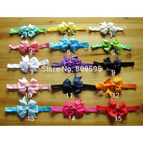 Wholesale 100pcs/lot 20 colors headband stretch headband fold over elastic headband